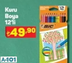 BİC KURU BOYA 12'Lİ